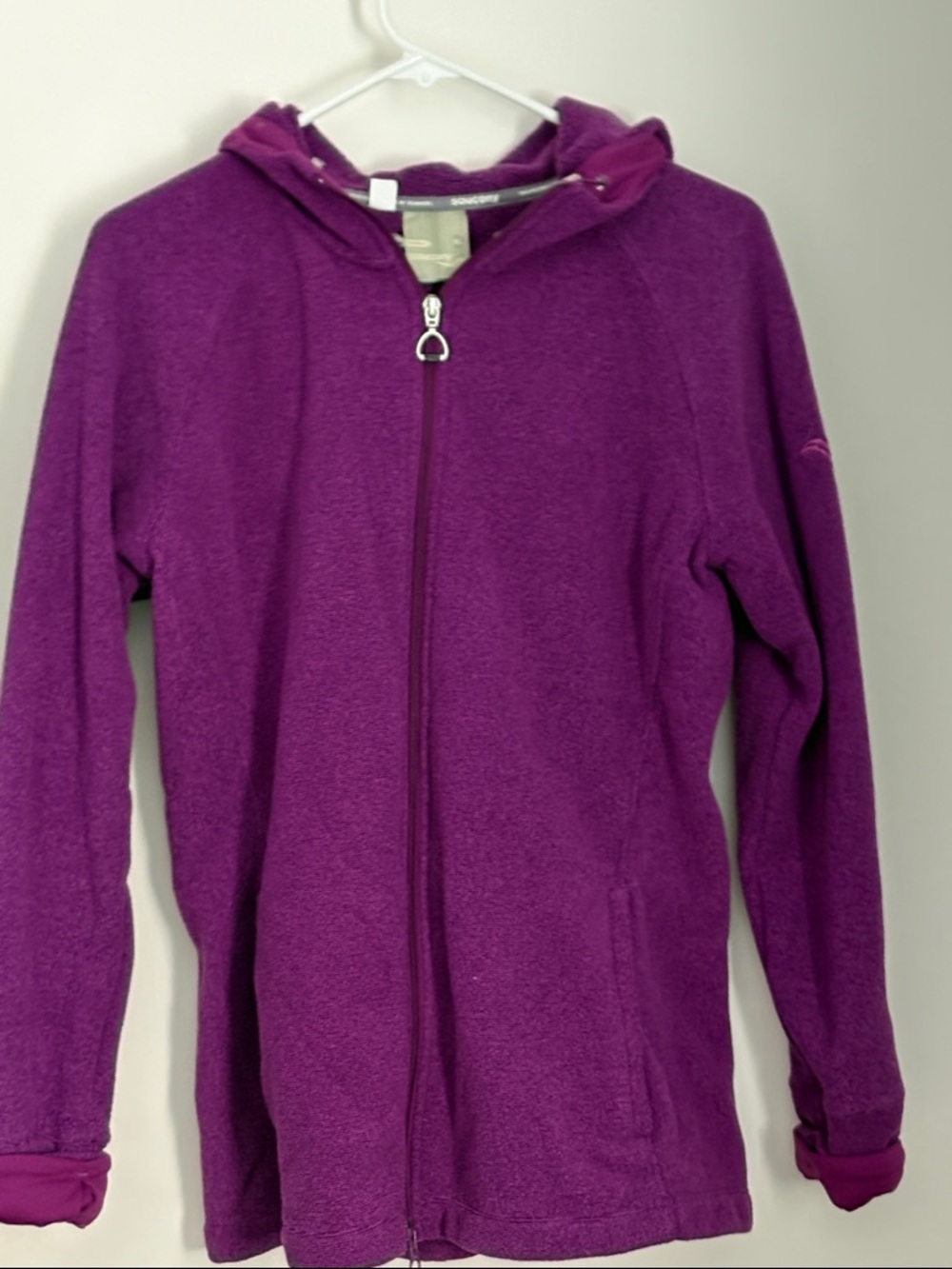 Saucony Purple Full-Zip Hooded Fleece Jacket